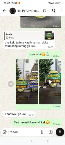 Testimonial Papan Bunga Pernikahan tidore