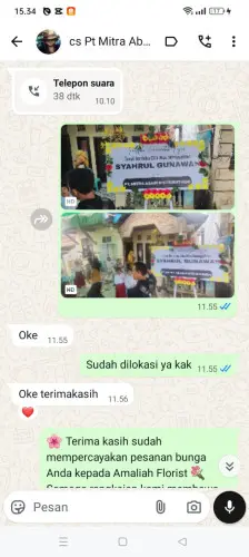 Testimonial Papan Bunga tidore
