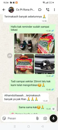 Testimonial Papan Bunga tidore